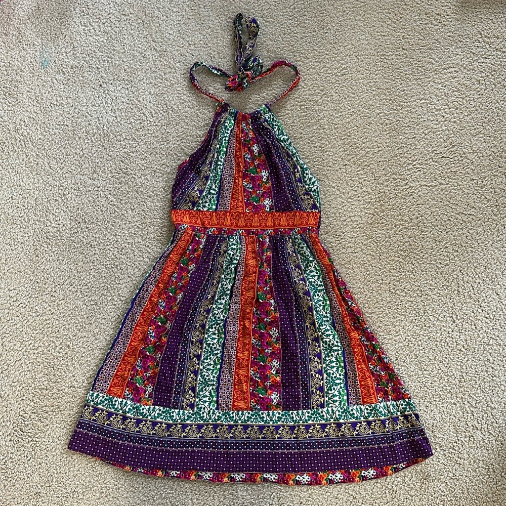 Printed Halter Dress